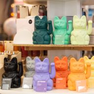 Winkekatzen in verschiednen farben