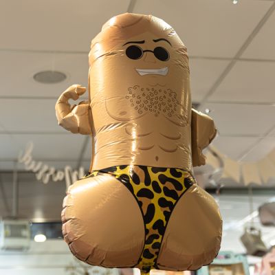 Gefüllter Ballon in Form eines Penis'
